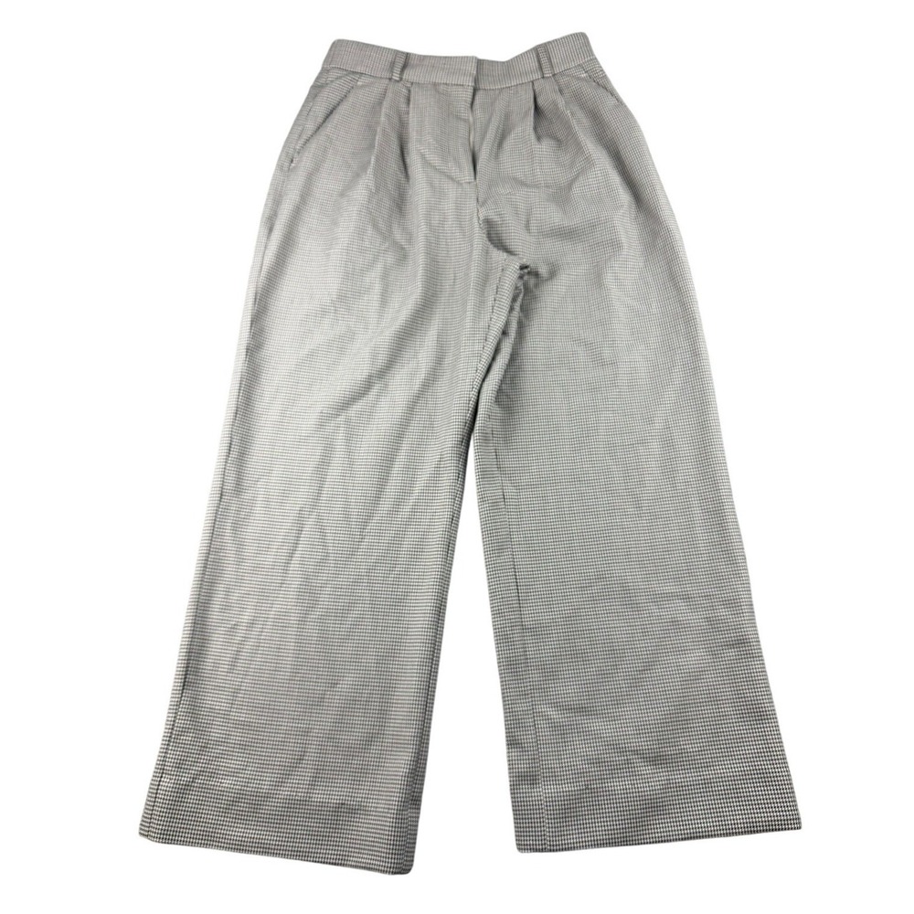 Abercrombie & Fitch Sloane Pants Women 30 Gray Curve Love Houndstooth Prep Work